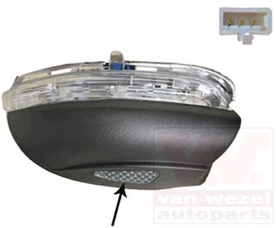 VAN WEZEL 5863918 -  Фонарь указателя поворота